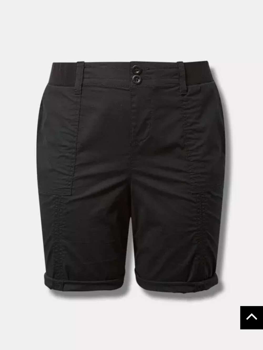 Utility Black Cotton Shorts Torrid Size 2R